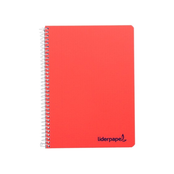 Cuaderno espiral liderpapel a5 wonder tapa plastico 80h 90gr cuadro 5mm con margen colores surtidos