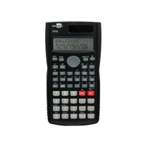 Calculadora liderpapel cientifica xf33 12 digitos 240 funciones con tapa solar y pilas color negro 156x85x20