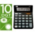 Calculadora liderpapel sobremesa xf20 10 digitos solar y pilas color negro 127x105x24 mm
