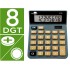 Calculadora liderpapel sobremesa xf18 8 digitos solar y pilas color gris 127x105x24 mm