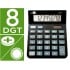 Calculadora liderpapel sobremesa xf16 8 digitos solar y pilas color negro 127x105x24 mm