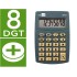 Calculadora liderpapel bolsillo xf03 8 digitos pilas color gris 99x64x9 mm
