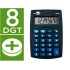 Calculadora liderpapel bolsillo xf02 8 digitos pilas color azul 99x64x9 mm