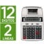 Calculadora liderpapel impresora pantalla papel 57 mm 12 digitos impresion bicolor blanca 235x155x62 mm