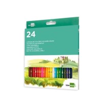 Lapices de colores acuarelables liderpapel caja de 24 colores surtidos