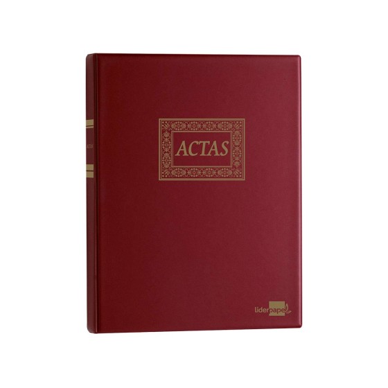 Libro liderpapel din a4 actas 30 anillas con 100 hojas movibles foliadas