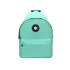 Cartera antartik mochila con asa y bolsillos con cremallera color verde menta 310x160x410 mm