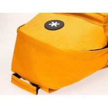 Cartera antartik mochila con asa y bolsillos con cremallera color mostaza 310x160x410 mm