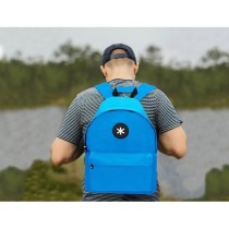 Cartera antartik mochila con asa y bolsillos con cremallera color azul 310x160x410 mm