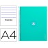 Cuaderno espiral liderpapel a4 micro antartik tapa forrada80h 90 gr horizontal 1 banda 4 taladros color menta