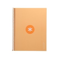 Cuaderno espiral liderpapel a4 micro antartik tapa forrada80h 90 gr horizontal 1 banda 4 taladros color amarillo clar