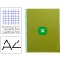 Cuaderno espiral liderpapel a4 micro antartik tapa forrada 80h 90 gr cuadro 5mm 1 banda 4 taladros verde