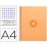 Cuaderno espiral liderpapel a4 micro antartik tapa forrada 80h 90 gr cuadro 5mm 1 banda 4 taladros amarillo cl
