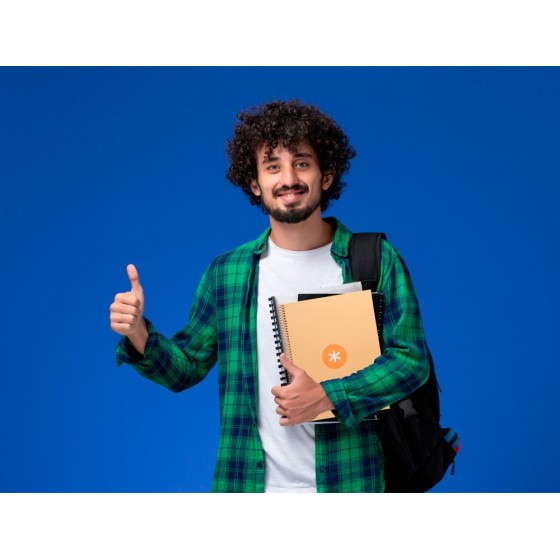 Cuaderno espiral liderpapel a4 micro antartik tapa forrada 80h 90 gr cuadro 5mm 1 banda 4 taladros amarillo cl