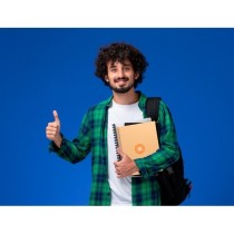 Cuaderno espiral liderpapel a4 micro antartik tapa forrada 80h 90 gr cuadro 5mm 1 banda 4 taladros amarillo cl