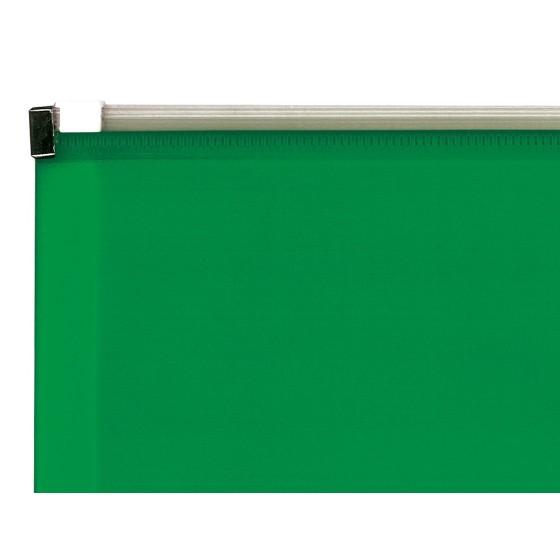 Carpeta dossier liderpapel a4 cierre de cremallera verde translucido