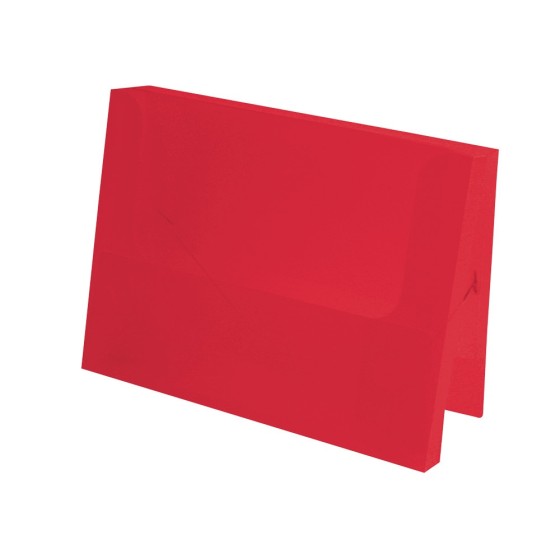 Carpeta liderpapel portadocumentos polipropileno dina4 rojo translucido lomo 50 mm