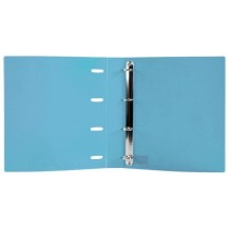 Carpeta con recambio liderpapel a4 cuadro 5mm 100 hojas 80g polipropileno 4 anillas mixtas 25mm celeste