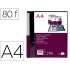 Carpeta liderpapel 80 fundas canguro pp din a4 negro opaco portada y lomo personalizable