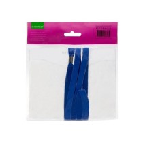 Identificador q-connect con cordon plano azul a6 154x127 mm apertura superior