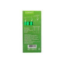 Boligrafo q-connect retractil kf14625 biodegradable verde tinta azul