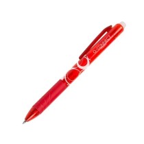 Boligrafo q-connect retractil borrable 0,7 mm color rojo