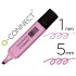 Rotulador q-connect fluorescente pastel violeta punta biselada