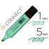 Rotulador q-connect fluorescente pastel azul punta biselada