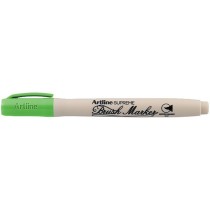 Rotulador artline supreme brush pintura base de agua punta tipo pincel trazo variable verde amarillento