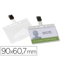 Identificador q-connect rigido plastico acabado brillante con pinza kf14148 9x6,7 cm