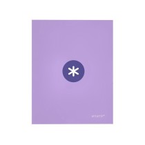 Carpeta 4 anillas 40 mm mixtas liderpapel antartik a4 forrada color lavanda