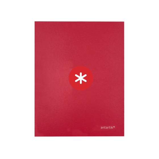 Carpeta 4 anillas 40 mm mixtas liderpapel antartik a4 forrada color frambuesa