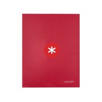 Carpeta 4 anillas 40 mm mixtas liderpapel antartik a4 forrada color frambuesa