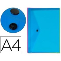 Carpeta liderpapel dossier broche transparente din a4 colores surtidos paquete de 5 retractilado