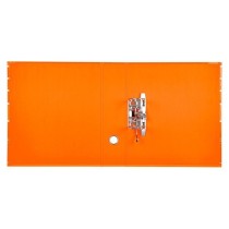 Archivador de palanca liderpap el a4 filing system forrado sin rado lomo 80mm naranja con caja y compresor metalico