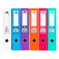 Archivador de palanca liderpapel folio documenta forrado pvc con rado lomo 75 mm colores surtidos trending