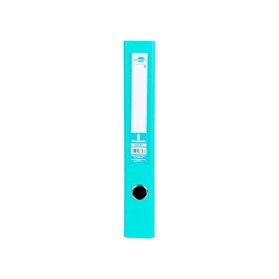 Archivador de palanca liderpapel folio documenta forrado pvc con rado lomo 52 mm verde claro compresor