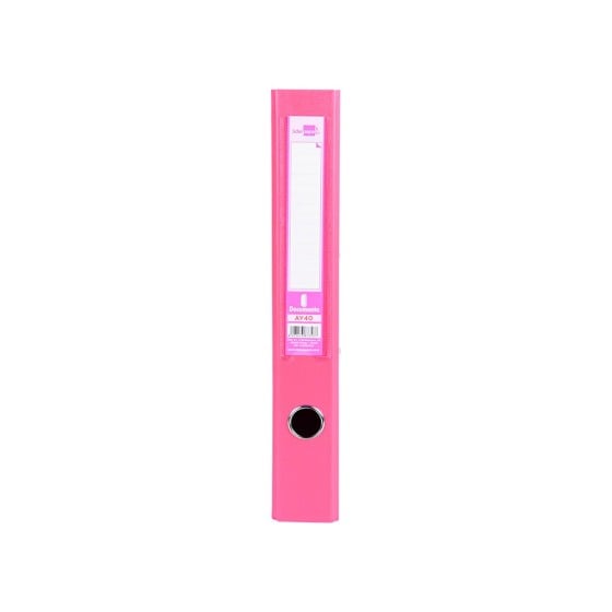 Archivador de palanca liderpapel folio documenta forrado pvc con rado lomo 52 mm rosa compresor metalico