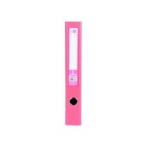Archivador de palanca liderpapel folio documenta forrado pvc con rado lomo 52 mm rosa compresor metalico