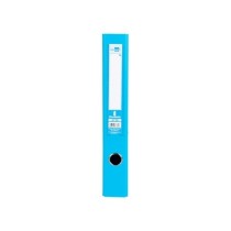 Archivador de palanca liderpapel folio documenta forrado pvc con rado lomo 52 mm celeste compresor metalico