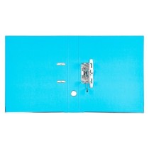 Archivador de palanca liderpapel folio documenta forrado pvc con rado lomo 52 mm celeste compresor metalico