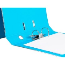 Archivador de palanca liderpapel folio documenta forrado pvc con rado lomo 52 mm celeste compresor metalico