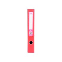 Archivador de palanca liderpapel folio documenta forrado pvc con rado lomo 52 mm rojo compresor metalico