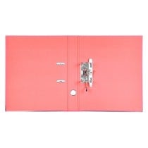 Archivador de palanca liderpapel folio documenta forrado pvc con rado lomo 52 mm rojo compresor metalico
