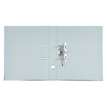 Archivador de palanca liderpapel folio documenta forrado pvc con rado lomo 52 mm gris compresor metalico