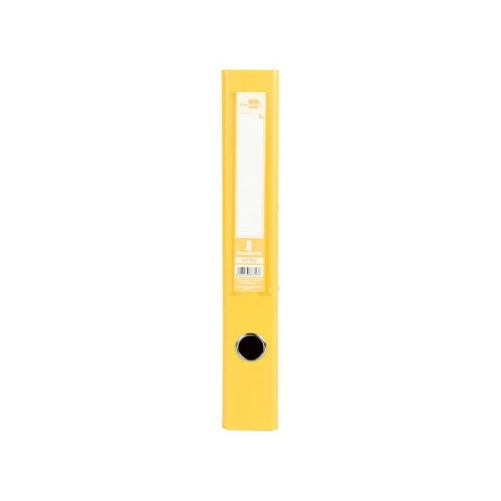 Archivador de palanca liderpapel folio documenta forrado pvc con rado lomo 52 mm amarillo compresor