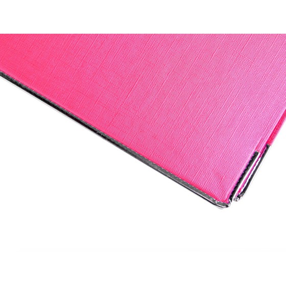 Archivador de palanca liderpapel folio documenta forrado pvc con rado lomo 75 mm rosa compresor metalico