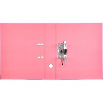 Archivador de palanca liderpapel folio documenta forrado pvc con rado lomo 75 mm rosa compresor metalico