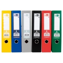 Archivador de palanca liderpapel a4 documenta forrado pvc con rado lomo 75 mm colores surtidos classic