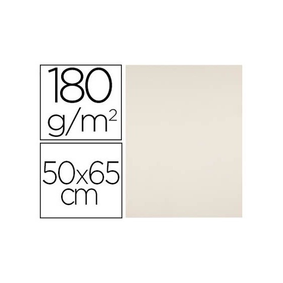 Cartulina liderpapel 50x65 cm 180g/m2 crema paquete de 25
